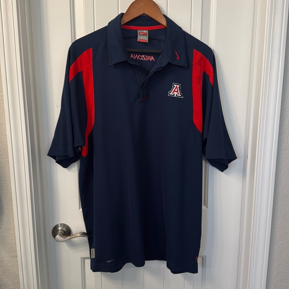 Nike University of Arizona dry fit Polo